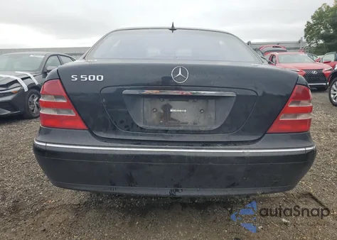 2001 Mercedes-Benz S 500 z USA, uszkodzony, nr VIN WDBNG75J61A159241